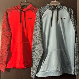 Nike hoodies- red is an xl blue is xlt